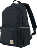Carhartt 21L Classic Laptop Backpack, Water-Resistant Pack W/ 15" Laptop Sleeve and Organizational Compartments, Black