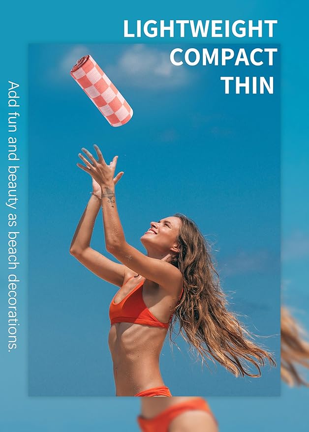 Antfuny 6 Packs Turkish Beach Towel Blanket Bath Pool Towels Bulk Travel Sand Free Quick Dry Extra Large Oversized Cute Big Cotton Soft Lightweight Compact Proof Men Women Adult Long Aesthetic Cloud