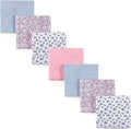 Hudson Baby Unisex Baby Cotton Flannel Receiving Blankets Bundle, Classic Floral, One Size