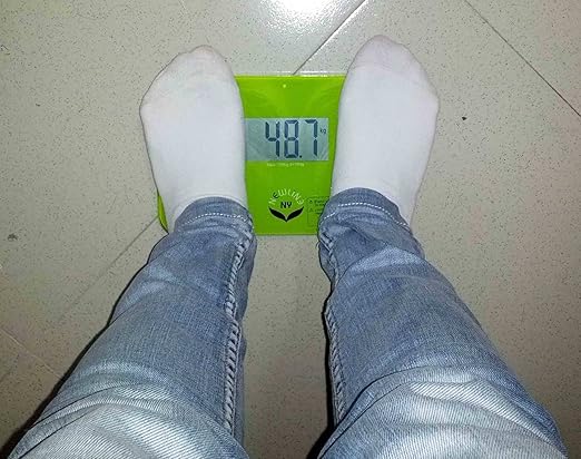 NewlineNY Auto Step On Super Mini Travel Bathroom Scale, 5.25" x 8.5" SBB0638SM: Black