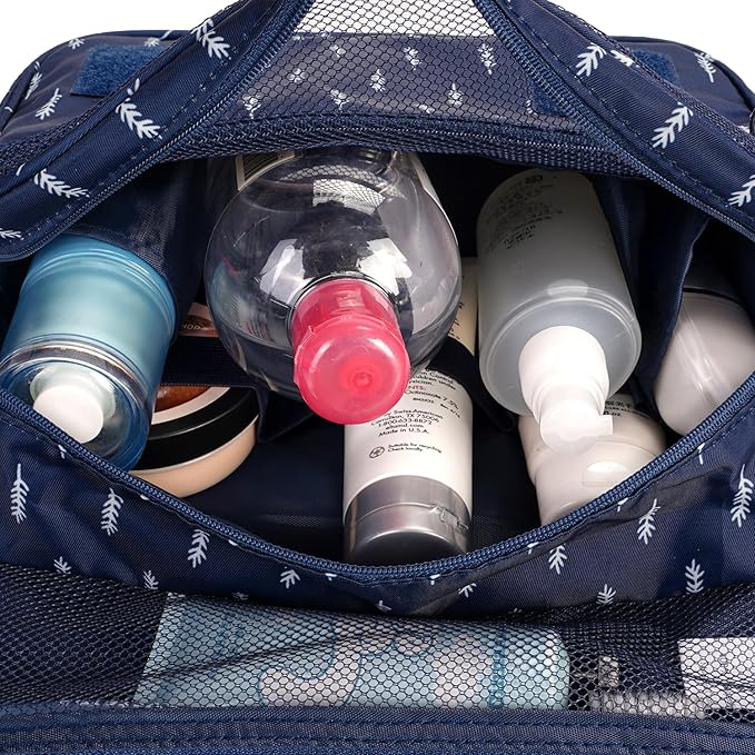 Narwey Small Hanging Travel Toiletry Bag for Women, Travel Bag for Toiletries, Makeup Bag Organizer Make Up Bags Cosmetic Bags for Girls