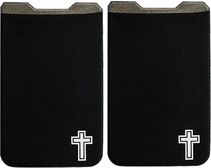 Phone Wallet - Adhesive Card Holder - Cell Phone Pouch - Stick on Lycra Pocket by Gecko - Carry Credit Cards and Cash