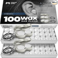 Peace&Quiet | PQ 100 Wax Ear Plugs for Sleeping - Silicone Wax Earplugs for Sleeping and Swimming, Gel Ear Plugs for Noise Cancelling, Sleeping Earplugs, Sound Blocking 32 Db (100 Pillows), White