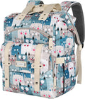 FALANKO Laptop Backpack for Women,Teacher Doctor Nurse Work Purse Bag for 15.6 Inch Laptop,Cute Cartoon Pattern backpack With RFID Anti Theft Pocket, Large Travel Bookbag for Women