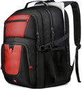 Z-MGKISS 18.4 Large Travel Backpack, USB Computer Bagpack Fits 18.4 Inch Laptop, Business Backpack for Men, TSA Flight Approved, Laptop Backpacks, Red