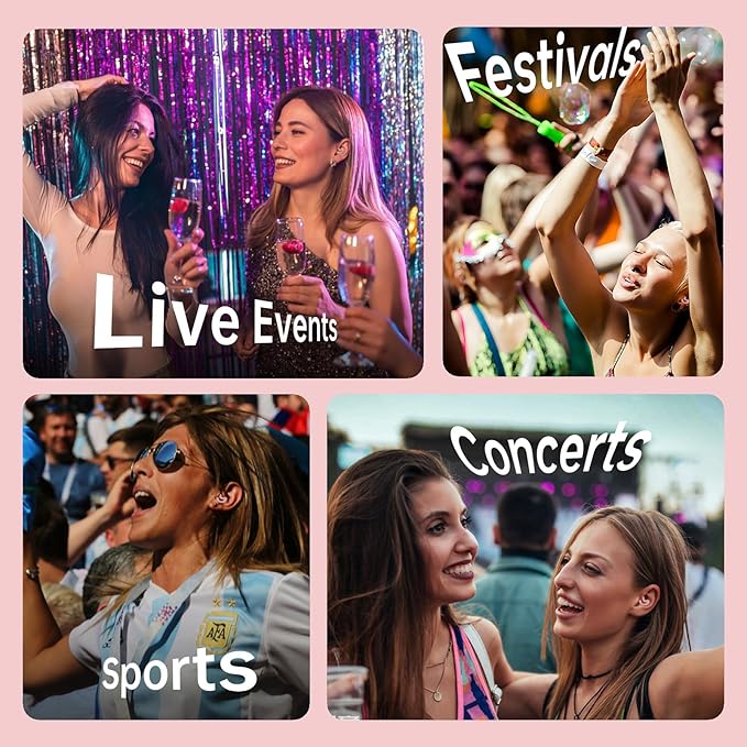 Concert Ear Plugs – Ear Plugs for Concerts with 19dB Noise Reduction & Hearing Protection, Comfortable & Reusable Ear Protection for Music Lovers