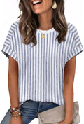WIHOLL Womens Tops Short Sleeve Shirts Summer Outfits 2026 Spring Dressy Casual Clothes Clothing