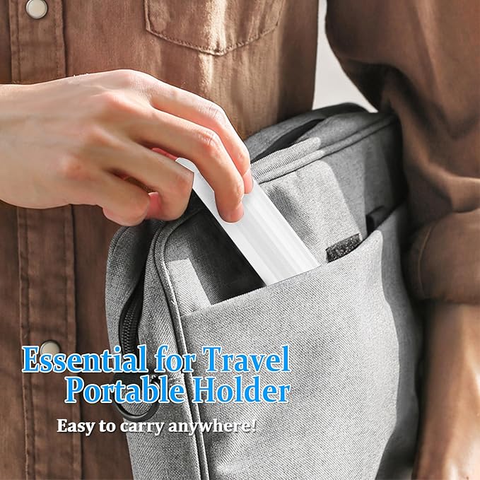 CLQ Magnetic Airplane Phone Holder Mount, for Magsafe Airplane Travel Essentials Accessories, 360° Rotating Adjustable Length Handsfree Phone Stand for iPhone/Pro/Max/Magsafe Case/Smartphones
