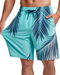 Men Swim Trunks 9 Inch with Mesh Lining Breathable Quick Dry Drawstring Pockets for Summer Beach Pool Board