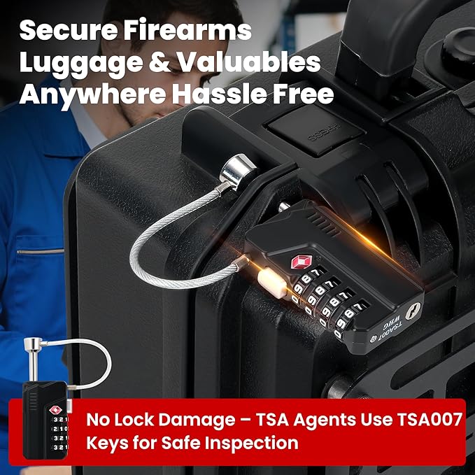 Upgraded Professional TSA Approved Gun Case Lock