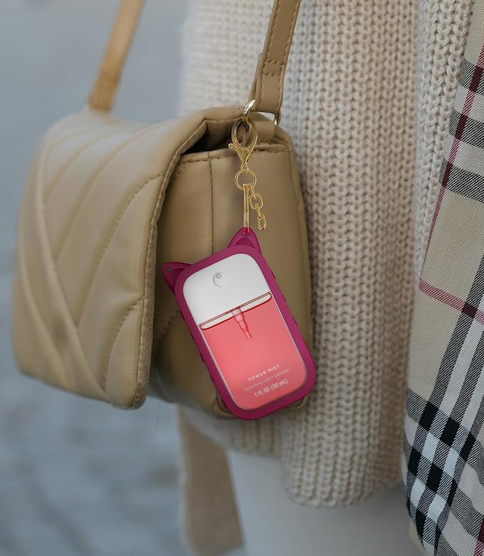 Sonnorel Silicone Case Compatible with Touchland Hand Sanitizer Spray (Fit for 1 FL OZ/30 mL Ver), Portable keychain