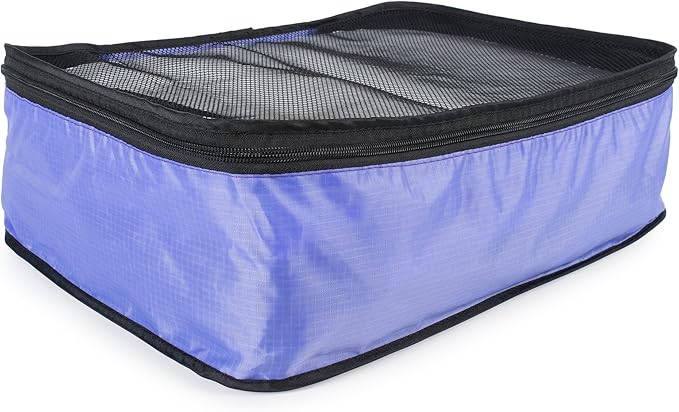 TraveltoGO 4-Piece Mesh Travel Packing Organizer Cube Set, Purple