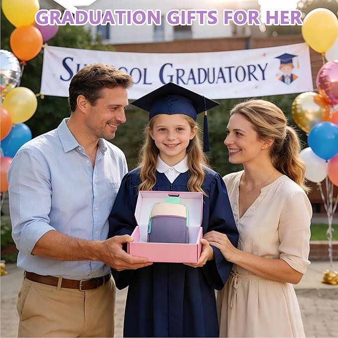 Graduation Mothers Day Gifts for Daughter Teen Girl Her, Fanny Pack Birthday Gifts for 8 9 10 11 12 Year Old Girls, Preppy Crossbody Bag, Adjustable Sling Bag Purse Trendy Stuff Kids Travel Essential