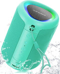 Portable Bluetooth Speaker Beach Essentials: Powerful Crystal Clear Sound/Dynamic Light/IPX5 Waterproof/All Day Playtime/Wireless BT 5.3/TWS Paring, Mom Gifts, Outdoor|Travel|Camping|Pool Accessories