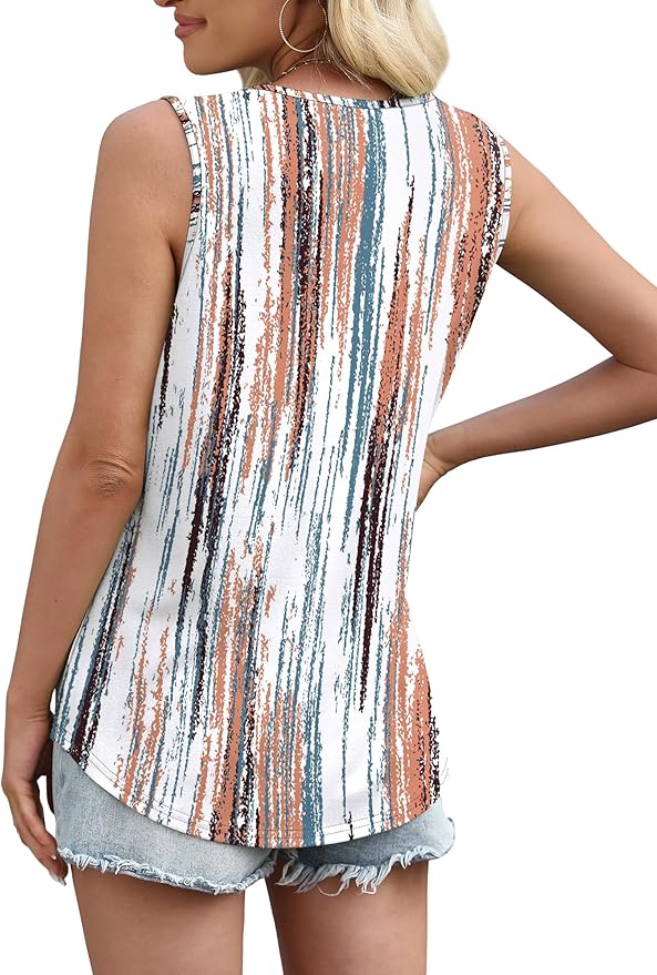 WIHOLL Women's Square Neck Tank Top