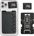 Phone Wallet - Adhesive Card Holder - Cell Phone Pouch - Stick on Lycra Pocket by Gecko - Carry Credit Cards and Cash