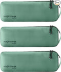 Eagle Creek Pack-It Isolate Slim Cube M/M/M Set - Minimalist Compact Travel Organizer for Hair Styling Tools, Belts & Small Items - Travel Accessories - Willow Green