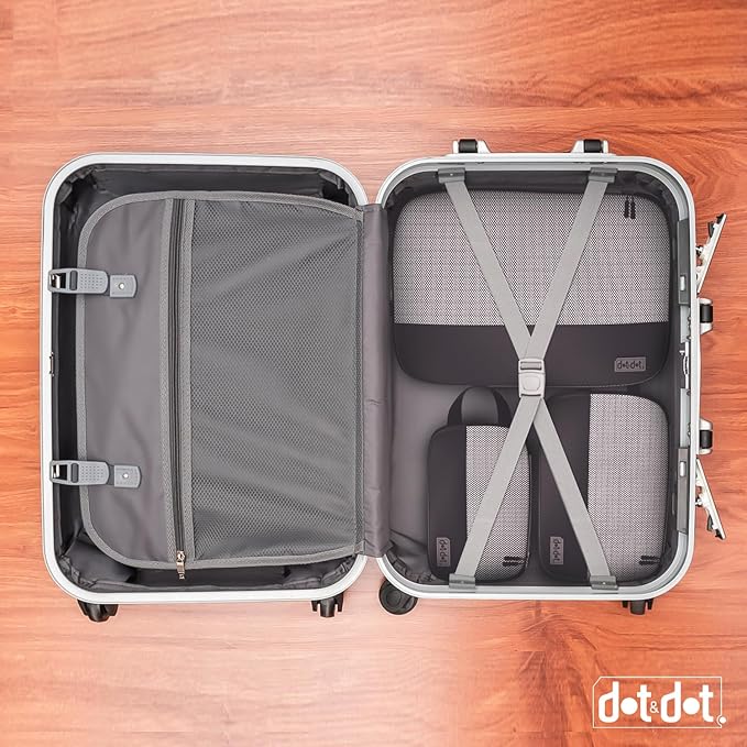 4pc Large Compression Packing Cubes for Travel - Luggage Organizers Suitcases