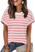 WIHOLL Womens Tops Short Sleeve Shirts Summer Outfits 2026 Spring Dressy Casual Clothes Clothing