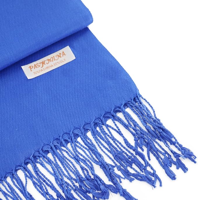 Soft Silky Pashmina Shawl Wraps Solid Colors Scarf for Wedding Evening Dresses