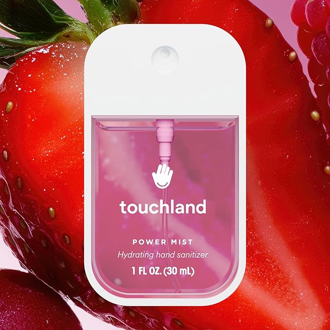 Touchland Hydrating Hand Sanitizer Spray – Berry Bliss Trio Set – 3 x 1 FL OZ Travel Size Mists