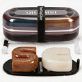 Shampoo Bar Holder Travel Case | Leakproof Soap Container with Lid & Drain Tray | Includes Silicone Strap and Soap Bag | Compatible with Kitsch Solid Shampoo and Conditioner Bars (Black, Large)