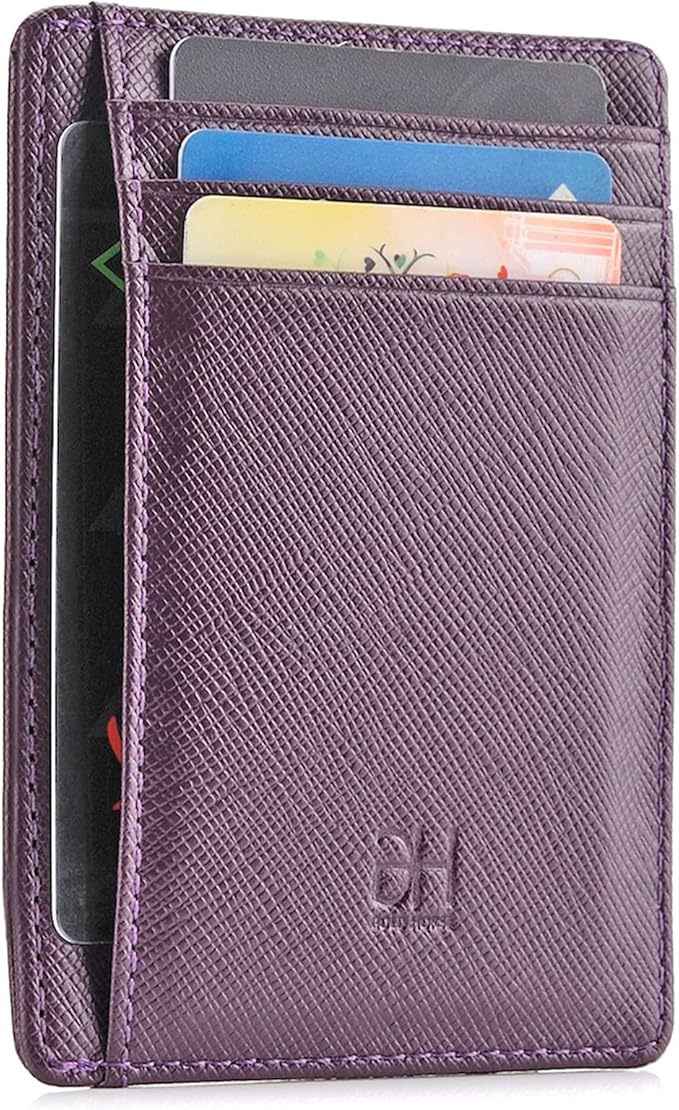 GH GOLD HORSE Slim RFID Blocking Card Holder Minimalist Leather Front Pocket Wallet for Women | Slim, RFID Blocking, Minimalist, Front Pocket