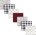 Hudson Baby Unisex Baby Cotton Flannel Receiving Blankets Bundle, Football, One Size