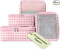 VANDEL Space-Saving Compression Packing Cubes for Kids + Women, Compressible Carry On Suit Case Organizer Luggage Kids Packing Cubes for Baby Bag Organizer Pouches for Luggage, Treavel Suitcase Cube