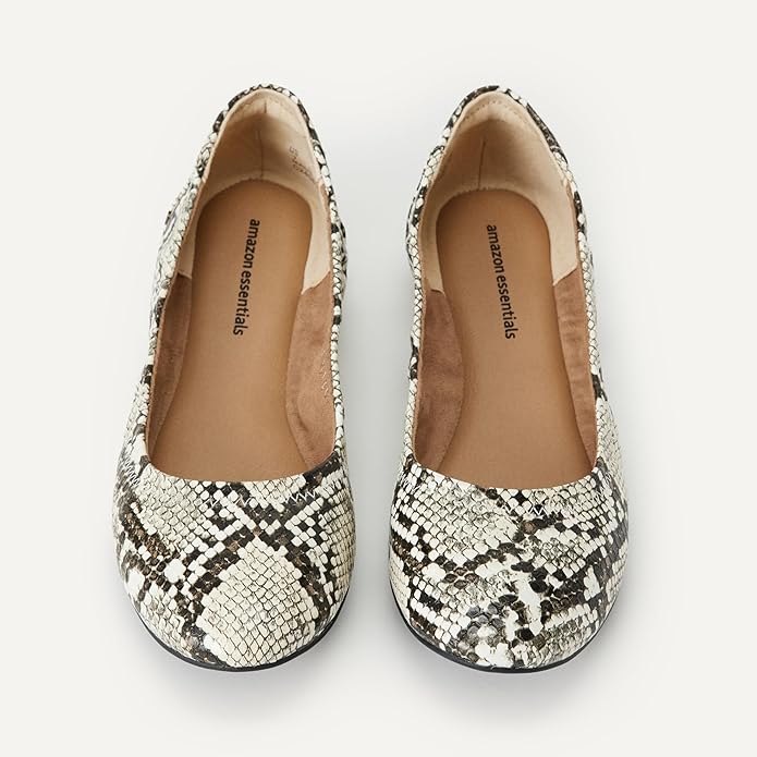 Amazon Essentials Women's Belice Comfortable Slip-On Ballet Flats Shoes
