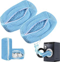 2 Pack Shoe Washing Machine Bag Shoe Washing Bag Shoe Mesh Laundry Bags Shoe Bags for Travel Reusable Shoe Cleaning Bag for All Shoe Sizes (Blue)