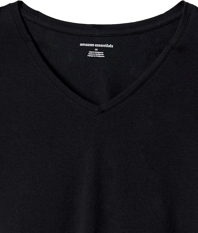 Amazon Essentials Women's Regular-Fit Short-Sleeve T-Shirt (Crewneck and V-Neck Options), Multipacks