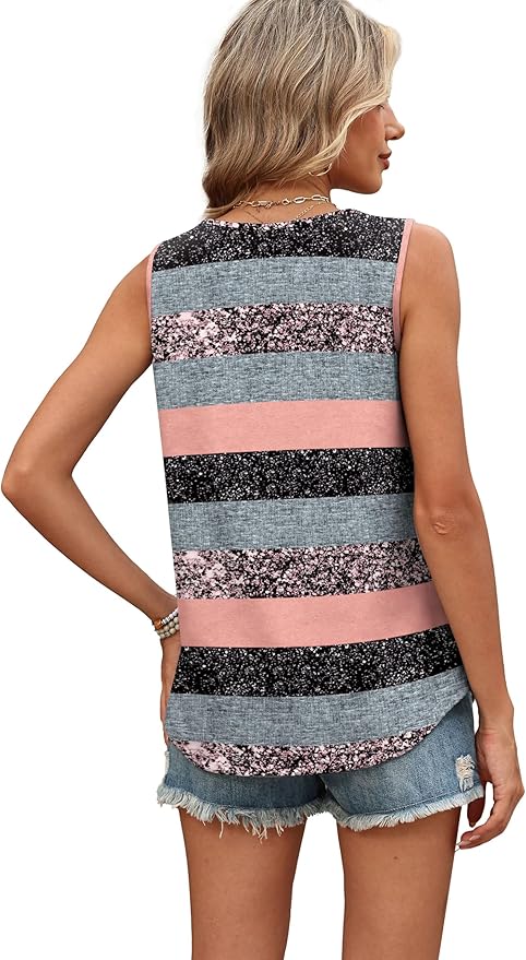 WIHOLL Tank Tops for Women Summer Outfits 2026 Crewneck Spring Casual Sleeveless Shirts Blouses Clothing