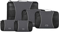 GOX Ultra Light 5 piece Packing Cubes Travel Luggage Organizer 1 Large 2 Medium 2 Small