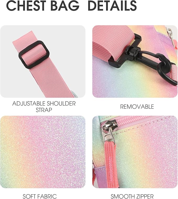 Mothers Day Gifts for Daughter, Birthday Graduation Gifts for 8 9 10 11 12 Year Old Teens Girls Her,Fanny Pack Sling Crossbody Bag Belt Bags Purse, Preppy Teen Girl Gift Trendy Stuff Travel Essentials