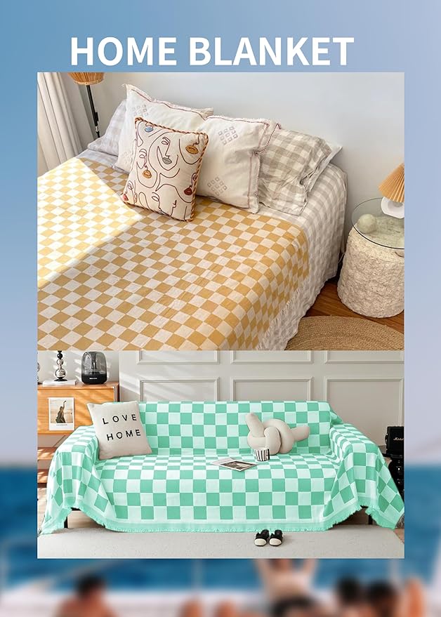Antfuny Giant Beach Towel Blanket Autumn Outing Stuff for Women & Men Road Trip Camping Gear Ship Cruise Gear Must Haves Extra Large XXL Aqua Plain Pattern Airplane Accessories Travel Gadgets