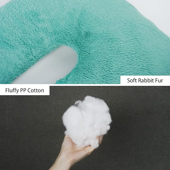 Atablyn Neck Pillow for Kids Travel Provides Double Support to The Head and Neck in Any Sleeping Position on Flights, Car, and at Home, Comfortable Airplane Travel Pillow