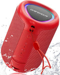 Portable Bluetooth Speaker Beach Essentials: Powerful Crystal Clear Sound/Dynamic Light/IPX5 Waterproof/All Day Playtime/Wireless BT 5.3/TWS Paring, Mom Gifts, Outdoor|Travel|Camping|Pool Accessories
