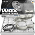 Peace&Quiet PQ Wax Ear Plugs for Sleeping - 30 Silicone Wax Earplugs for Sleeping and Swimming, Gel Ear Plugs for Noise Cancelling, Sound Blocking Level of 32 Db (30 Pillows), Color: White