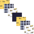 Hudson Baby Unisex Baby Cotton Flannel Receiving Blankets Bundle, Construction, One Size