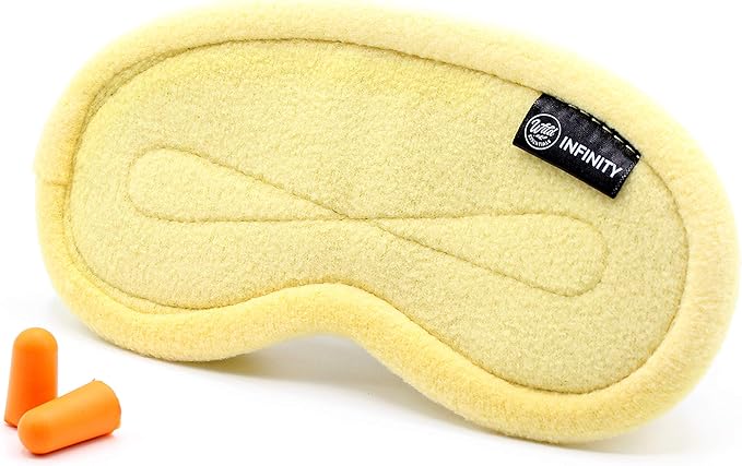 Wild Essentials Infinity Fleece Luxury Sleep Mask - Mellow Yellow