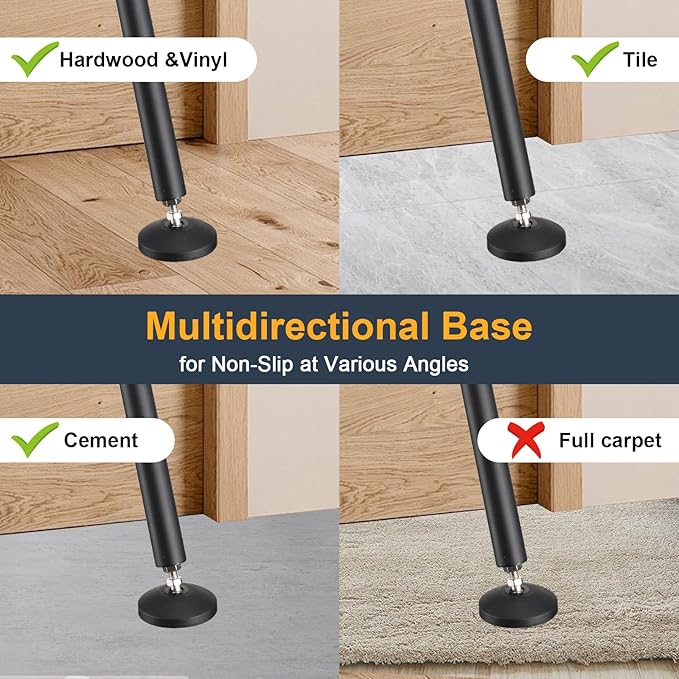 2 Pack Sliding Door Security bar,Heavy Duty Portable Door Lock,2-in-1 Adjustable Sliding Door Lock Bar,Door Barricade Security Bars for Window,Stop, Front Door, Patio Door, Apartment