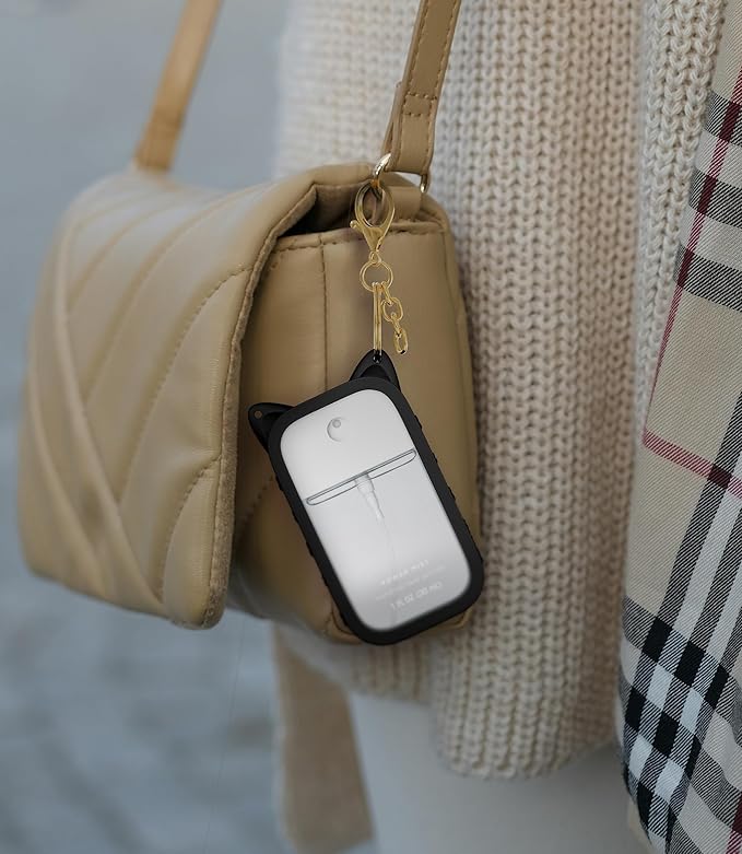 Sonnorel Silicone Case Compatible with Touchland Hand Sanitizer Spray (Fit for 1 FL OZ/30 mL Ver), Portable keychain
