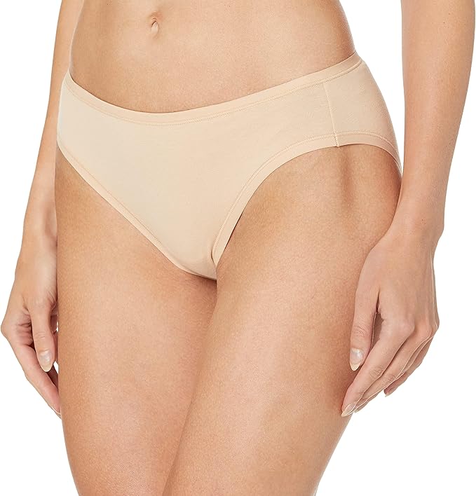 Amazon Essentials Women's Breathable Cotton Bikini Brief Underwear with Full Coverage, Multipacks