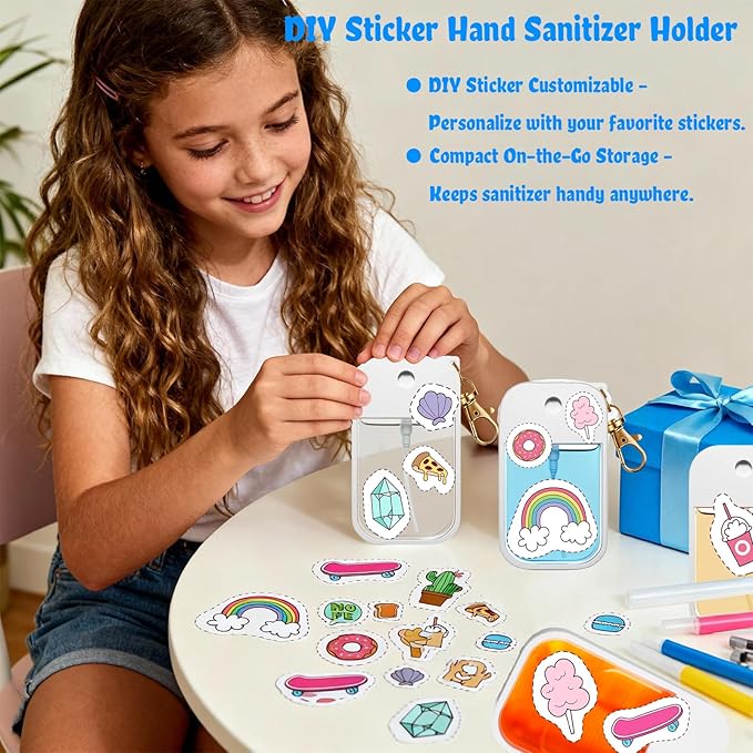 MEMOVAN Hand Sanitizer Spray Case Holder Compatible with Touchland Protective Silicone Case with Keyring Mist Hand Sanitizer Spray Accessory Travel Cover Sleeve Travel Size