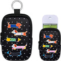 Neoprene Hand Sanitizer Holder Compatible with Touchland, Shockproof Protective Sleeve with Zipper & Snap Hook, Travel Case
