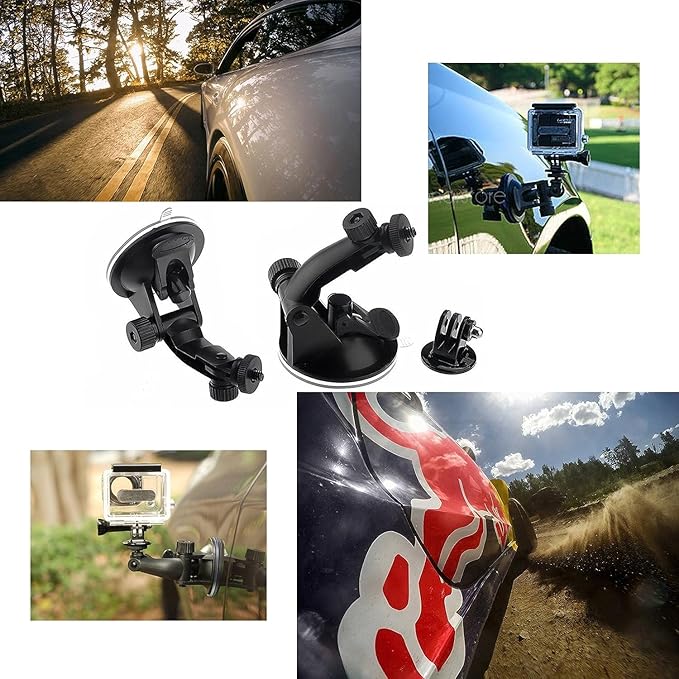 SHOOT 10-in-1 Accessory Kit for GoPro Accessories,Action Camera Accessories for GoPro Hero13 12 11 10 9 8 7 6 5 4 3+ 3 Hero Session 5 Black AKASO EK7000 Apeman SJ4000 5000 6000 DBPOWER AKASO
