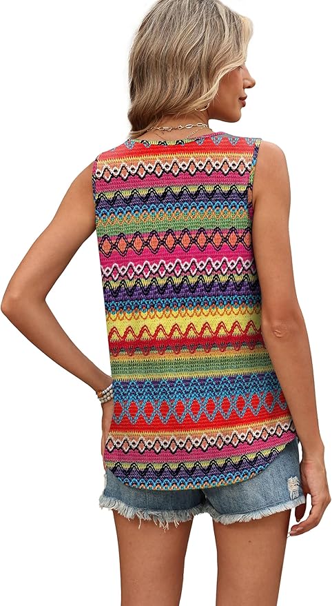WIHOLL Tank Tops for Women Summer Outfits 2026 Crewneck Spring Casual Sleeveless Shirts Blouses Clothing