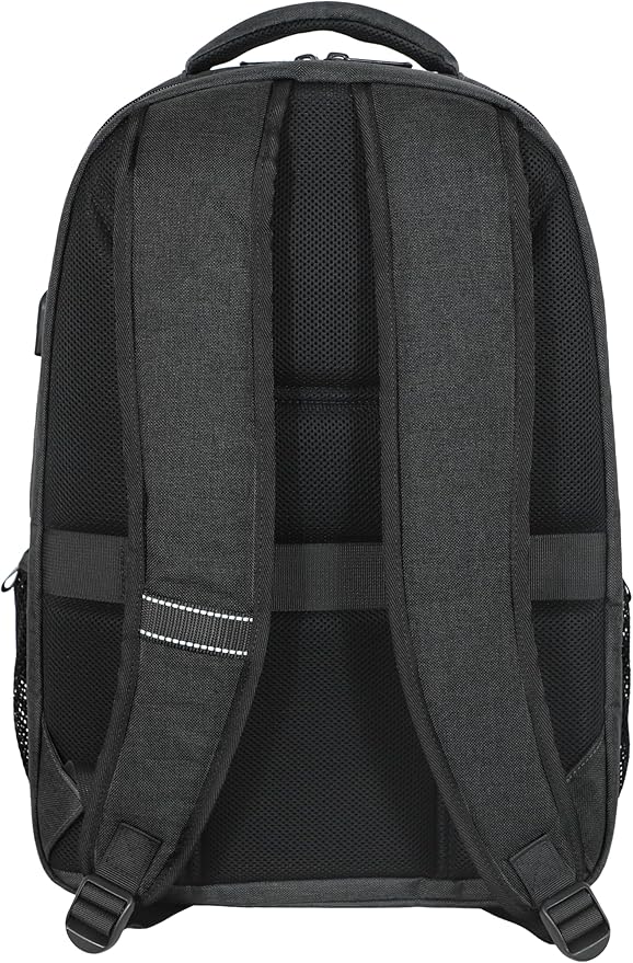 Lenovo B325 Laptop Backpack 35L – Anti-Theft, Water-Resistant, USB Charging Port, Fits 16-Inch Laptops, 2 Compartments, Luggage Strap, Travel Backpack for Work, School, Men & Women, Black