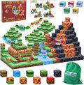 SKTMYY Magnetic Blocks-Volcano & Dinosaur Magnetic Building Blocks Ages 4-8, STEM Sensory Magnet Blocks Cubes Toys for Kids Toddlers Boys & Girls